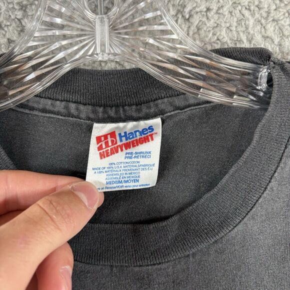 Vintage Hard Rock Cafe Montreal Single Stitch Black Graphic T-Shirt Mens Medium - Picture 2 of 6